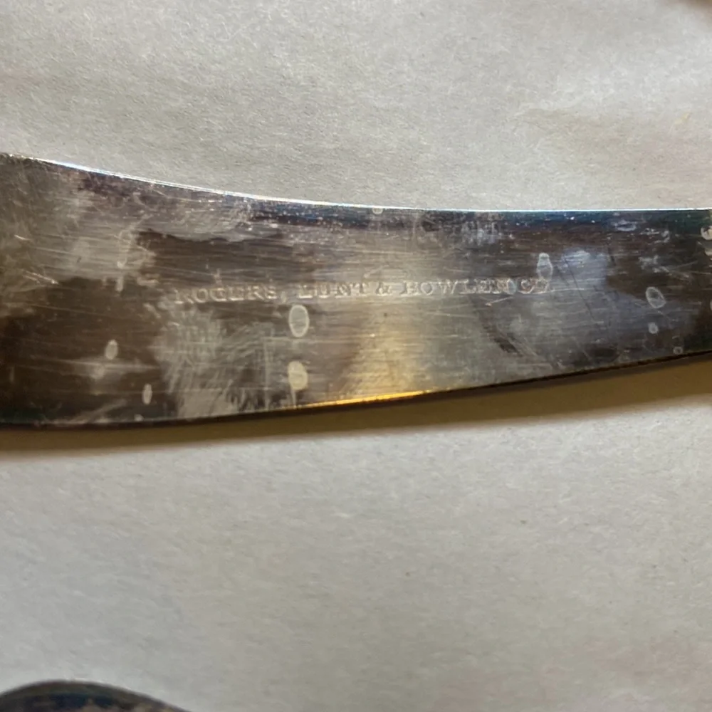 Rogers Lunt Bowlen 5 small knives set Vintage
